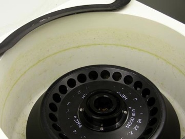 dirty centrifuge
